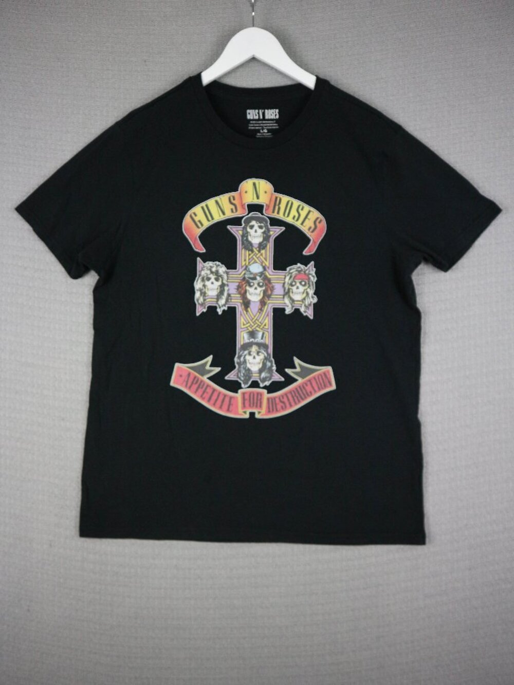 Guns N Roses Appetite For Destruction 1987 Reprint Tee Mens Large 2023